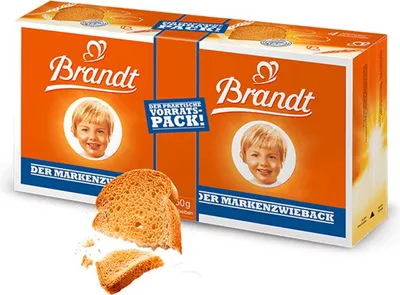 Produktbild von Brandt Marken Zwieback Klassisch knusprig ohne künstliches Aroma 450g