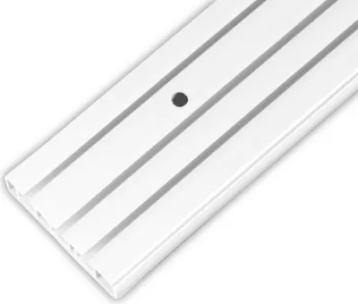 Zdjęcie produktu dla Szyna do zasłon, szyna do zasłon z 3 prowadnicami 120 cm, szyna wewnętrzna do zasłon przesuwnych lub zasłon z taśmą marszczącą, szyna wewnętrzna