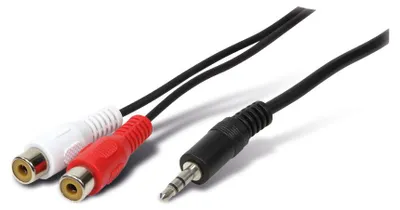 Produktbild von S/CONN maximum connectivity Klinke Cinch Kabel-Klinkenstecker 3,5mm Stereo auf 2 Cinch-Kupplungen, 1,5m (30771-1.5)