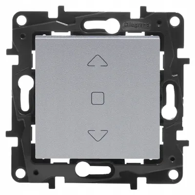 Produktbild von Legrand Niloe Step Rollladenschalter 3-Positionen Aluminium