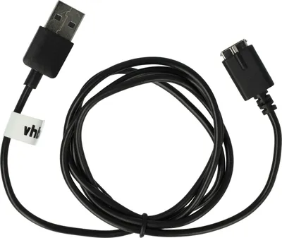 Produktbild von vhbw USB Ladekabel kompatibel mit Polar M430 Smartwatch Fitnesstracker - Ladestation Schwarz, 100 cm