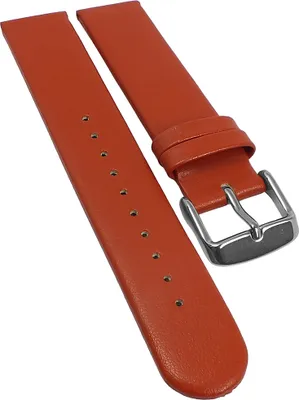 Produktbild von Minott Vegan Uhrenarmband braun flach gleichlaufend Apfelfaser, Stegbreite:14mm, Schließe:Silbern