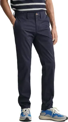 Obrázok produktu pre Gant chino nohavice, úzky strih, modrá farba, veľkosť 32/34, pánska, modrá
