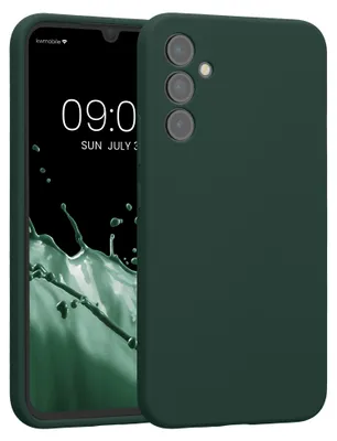 Produktbild von kwmobile Hülle kompatibel mit Samsung Galaxy A34 5G - Hülle Silikon gummiert - Handyhülle - Handy Case in Moosgrün