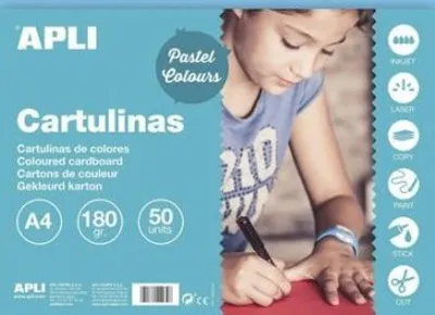 Obrázek produktu pro APLI 14236, Modrá, Jednobarevný, A4 (210 x 297 mm), 170 g/m², 210 mm, 297 mm