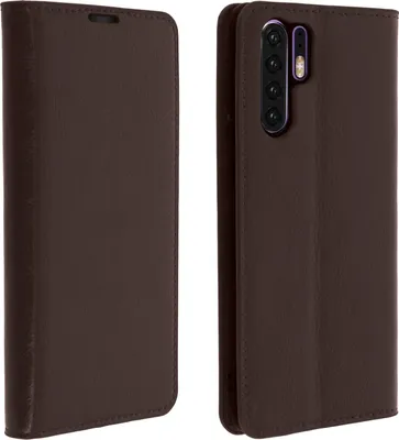 Immagine prodotto di Cover in pelle business, custodia protettiva con portafoglio per Huawei P30 Pro - Marrone