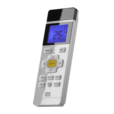 Produktbild von One For All URC 1035, Klimaanlage, IR Wireless, Drucktasten, Eingebautes Display, Grau