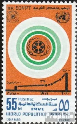 Produktbild von Briefmarken Ägypten 1974 Mi 1157 (kompl.Ausg.) postfrisch Bevölkerung