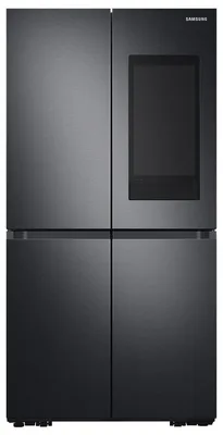 Produktbild von Samsung RF65DG9H0EB1EF, French Door, Premium Black Steel, Freistehend, French door, Schwarz, Berührung, LED, An Tür