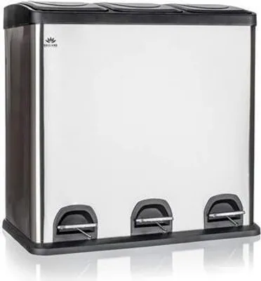 Immagine prodotto di Bidone per la raccolta differenziata in acciaio inox Savery 60 l (3 x 20 l)