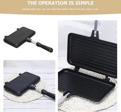 Image de Poêles double face pour pancakes, omelettes et gaufres