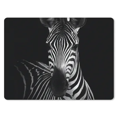 Produktbild von MuchoWow® Mauspad Mousepad Zebra - Schwarz - Weiß - Tiere 23x19 cm - Mousepads - Maus Mat - Pad - Mausunterlage - Schreibtischunterlage - Mauspad