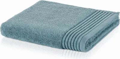 Produktbild von möve Handtücher Uni Loft mit Chenillebiesen Hellblau 80x150