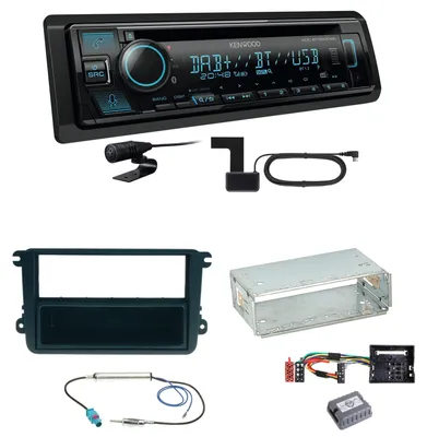 Produktbild von Kenwood KDC-BT560DAB Bluetooth DAB Einbauset für EOS Polo Caddy Amarok Scirocco