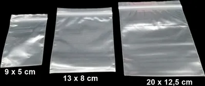 Produktbild von 200 Stück Druckverschlussbeutel ZIP Beutel Schnellverschlußbeutel 3 Größen