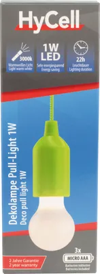 Produktbild von HyCell 1600-0175, 1 Glühbirne(n), LED, 3000 K, Grün