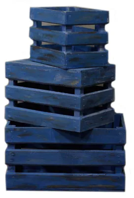 Productafbeelding van Fruitmand set van 3 - Blauw
