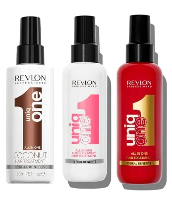Produktbild von Revlon Uniq One Treatment 150ml + Revlon Uniq One Coconut 10in1 150ml + Revlon Uniq One Lotus 150ml