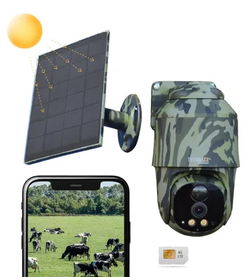 Produktbild von Technaxx 4G PT Dome Outdoor-Sicherheitskamera TX-290 mit 5W Solarpanel - 360° PT