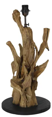 Produktbild von Lampenfuß - Braun - Schwarz - Holz - Metall