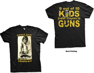 Produktbild von Pearl Jam Choices (Back Print) Black XL T-Shirt