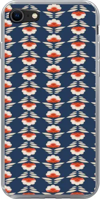 Produktbild von MuchoWow® Handyhülle Schutzhülle Hülle für Telefoonhoesje iPhone 7 Muster - Abstrakt - Blumen Silikon Softcase Handy Hülle - Kartenhalter