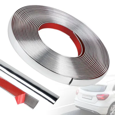 Productafbeelding van Zelfklevende Chroomrand voor Auto 15 mm x 8 m