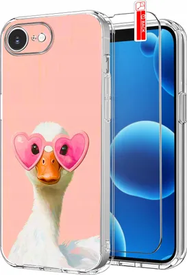 Productafbeelding van iPhone 16 hoesjes | Versterkte transparante hoes + beschermglas 9H