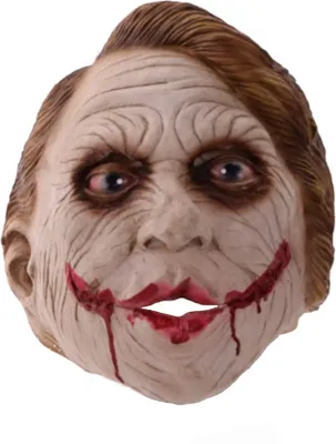 Produktbild von Halloween Maske - Blutmund und Augenringe Ganzkopfmaske Latex Karneval