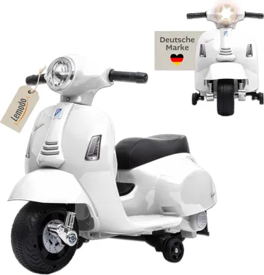Produktbild von Vespa Kinder Elektrofahrzeug weiß, Elektro Motorrad für Kinder ab 18 Monate