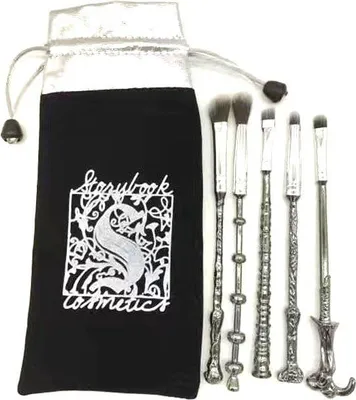 Produktbild von Harry Potter Make-up Pinsel Set, 5 Pinsel - Silber