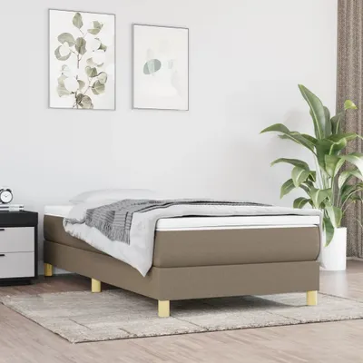 Produktbild von The Living Store Boxspringbett Taupe 100x200 cm Stoff