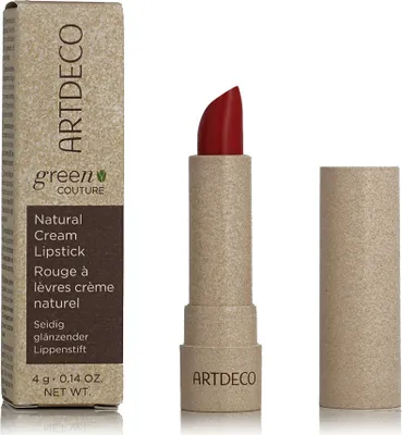 Produktbild von ARTDECO Natural Cream Lipstick, Rot, red tulip, 1 Farben, Nährend, Glättend, Frauen, Glanz, Samt