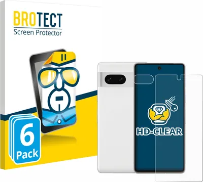 Produktbild von 6x Für Google Pixel 7 (Display+Kamera) Schutzfolie BROTECT Displayschutz Display Schutz Folie Klar Transparent