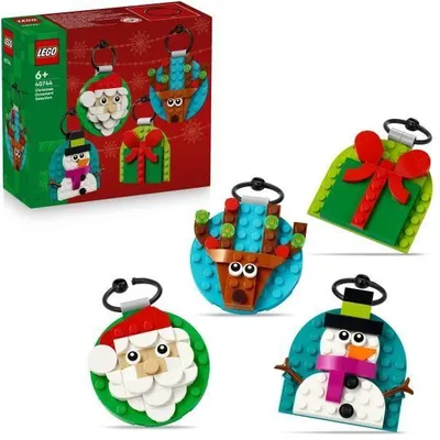 Zdjęcie produktu dla LEGO Ozdoby Świąteczne, Zestaw Konstrukcyjny Święty Mikołaj, Dla Dzieci 6+ Lat, Kreatywna Zabawka