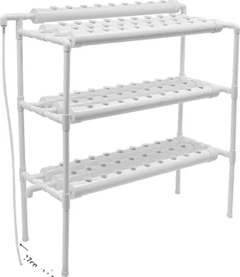 Obrázek produktu pro Hydroponické pěstování, 90 míst pro rostliny, víceúrovňový design, BÍLÁ