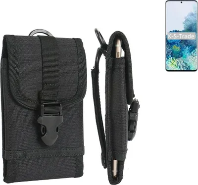 Produktbild von K-S-Trade Holster Handy Hülle kompatibel mit Samsung Galaxy S20+ 5G Exynos Holster Handytasche Gürtel Tasche Schutz Hülle Robust Outdoor schwarz