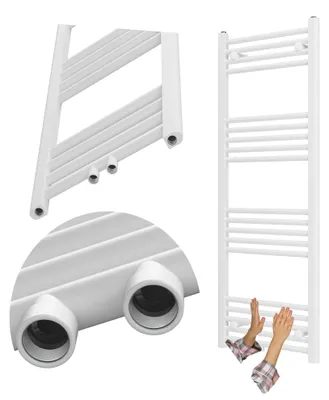 Immagine prodotto di Granitan - Termoarredo bagno - Scaldasalviette 130x50 cm - Radiatore bianco - 518 W - RAVEN