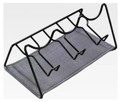 Produktbild von Sodatex 3 Lava Flaschenhalter für 3 Flaschen mit Deckelhalter und Auffangtuch, Schwarz