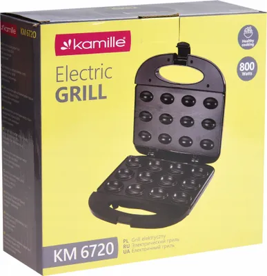Zdjęcie produktu dla ELEKTRYCZNA PIECZARKA do orzechów pekan, 12 szt., 800 W, KAMILLE KM-6720