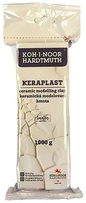 Produktbild von KOH-I-NOOR Keraplast Modelliermasse 1000 g - Weiß
