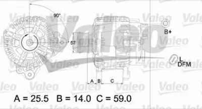 Produktbild von Valeo Generator  437454