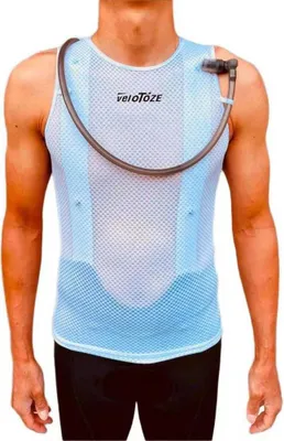Immagine prodotto di VeloToze Funktionsweste Hydro Vest L Bianco - gilet tecnico idrorepellente con sistema di raffreddamento...