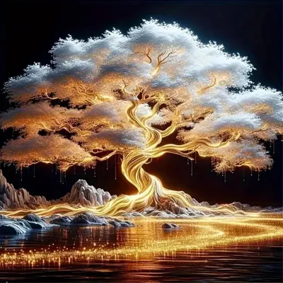 Image de Tableaux de peinture diamant, peinture diamant 5D - Arbre de la vie