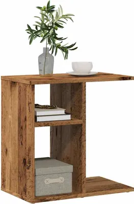 Produktbild von "2026 MODERNE"Beistelltisch - modernes Design - Flurtisch/Wohnzimmertisch - Altholz-Optik 50x30x50cm Holzwerkstoff DE676093 - Konsolentische