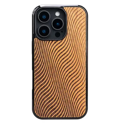 Produktbild von Holzhülle für iPhone 16 Pro, Bewood Merbauwellen