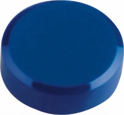Produktbild von Rundmagnet 30mm Durchmesser 0,6kg Haftkraft 20 Stück blau Packung mit 12 Stück