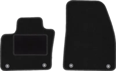 Image de Tapis de sol avant velours sur-mesure pour Volvo XC40 (2017-, crossover) noir, jeu 2 pièces, fixations - STANDRAD