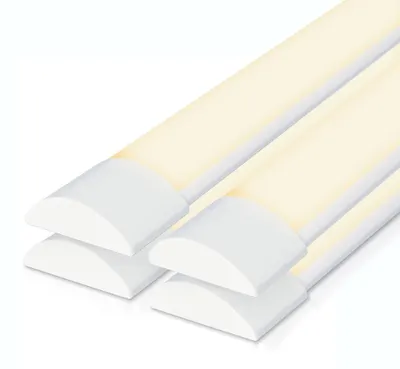 Image de HOFTRONIC - Lot de 4 réglettes LED 120 cm 40W 5600 lm 3000K Blanc chaud IP20