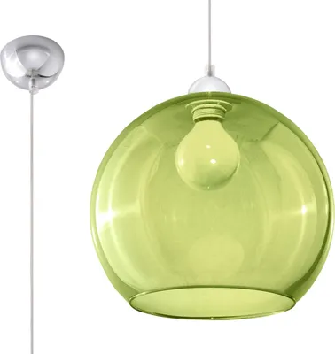 Zdjęcie produktu dla Lampa wisząca BALL Zielona Sollux Lighting SL.0254